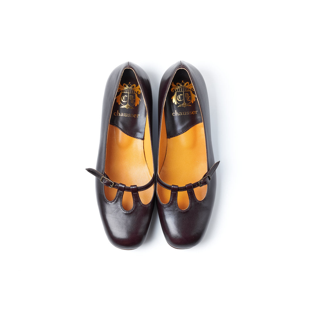 C-2357 STRAP SHOES DBR