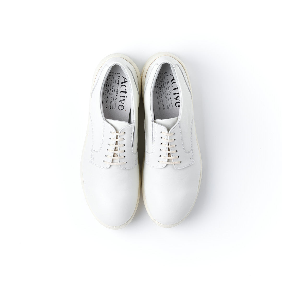 TRA-025 PLAIN TOE DERBY SHOES WH