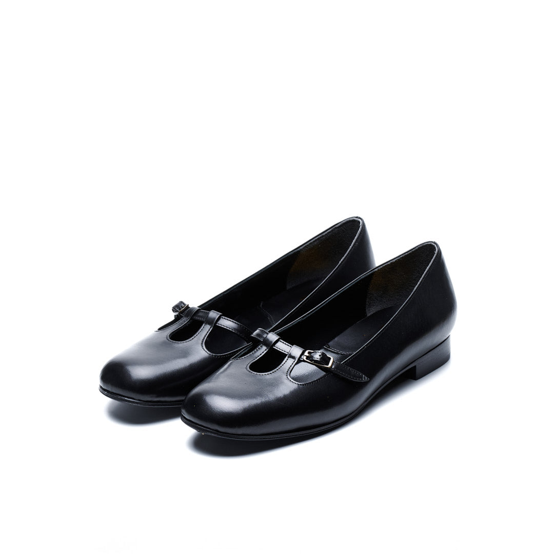 C-2357 STRAP SHOES BL