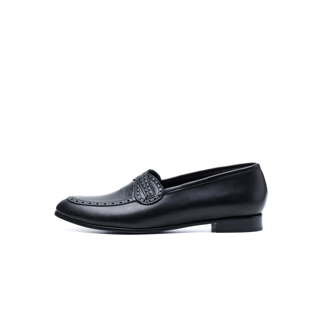 C-2356 U-TIP LOAFERS BL