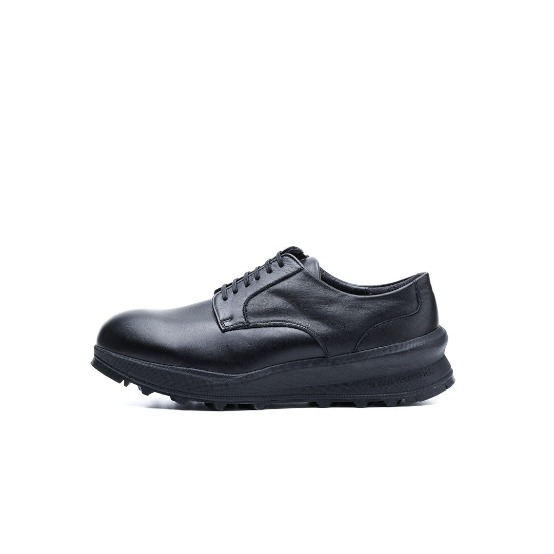 TRA-025 PLAIN TOE DERBY SHOES BL