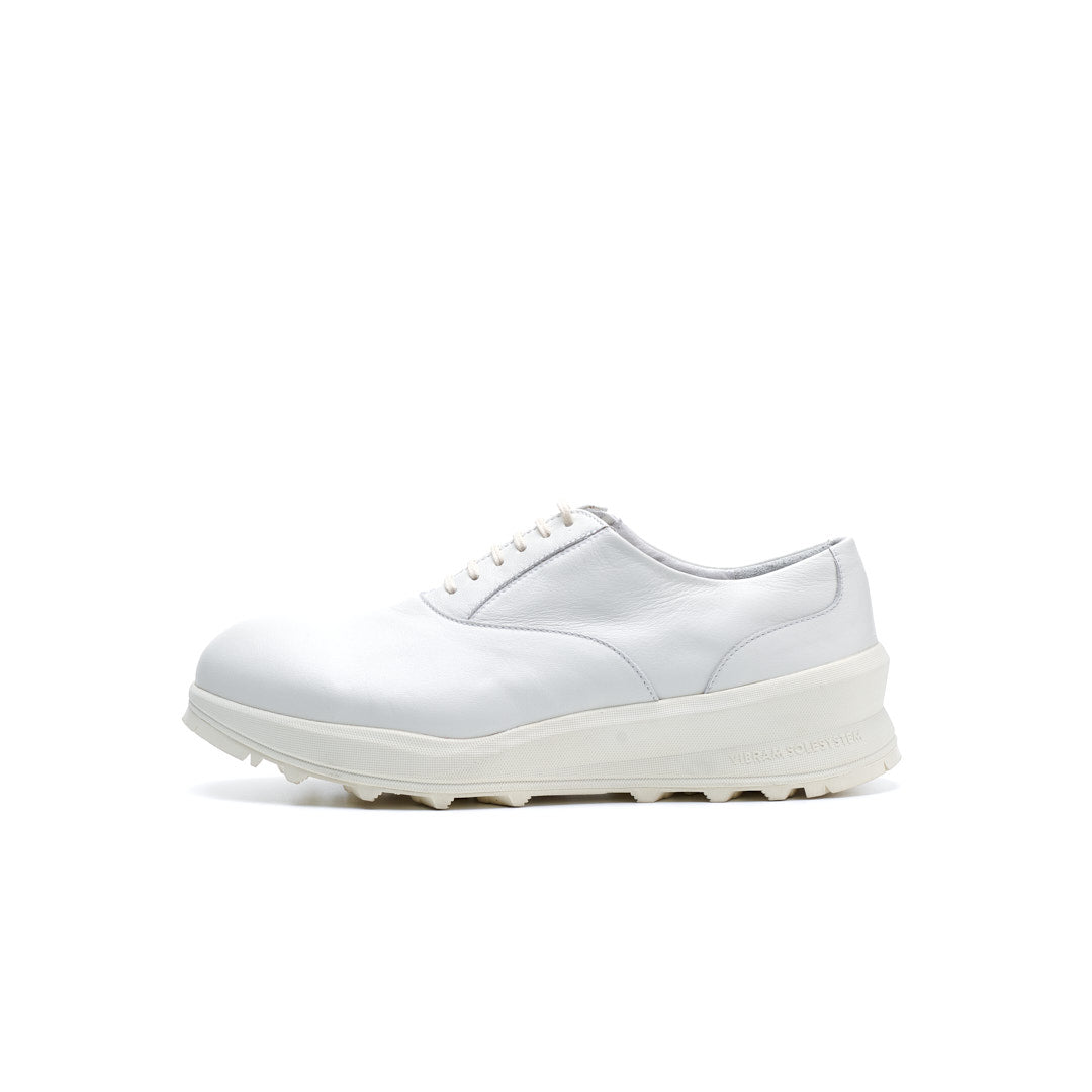 TRA-026 PLAIN TOE OXFORD SHOES WH