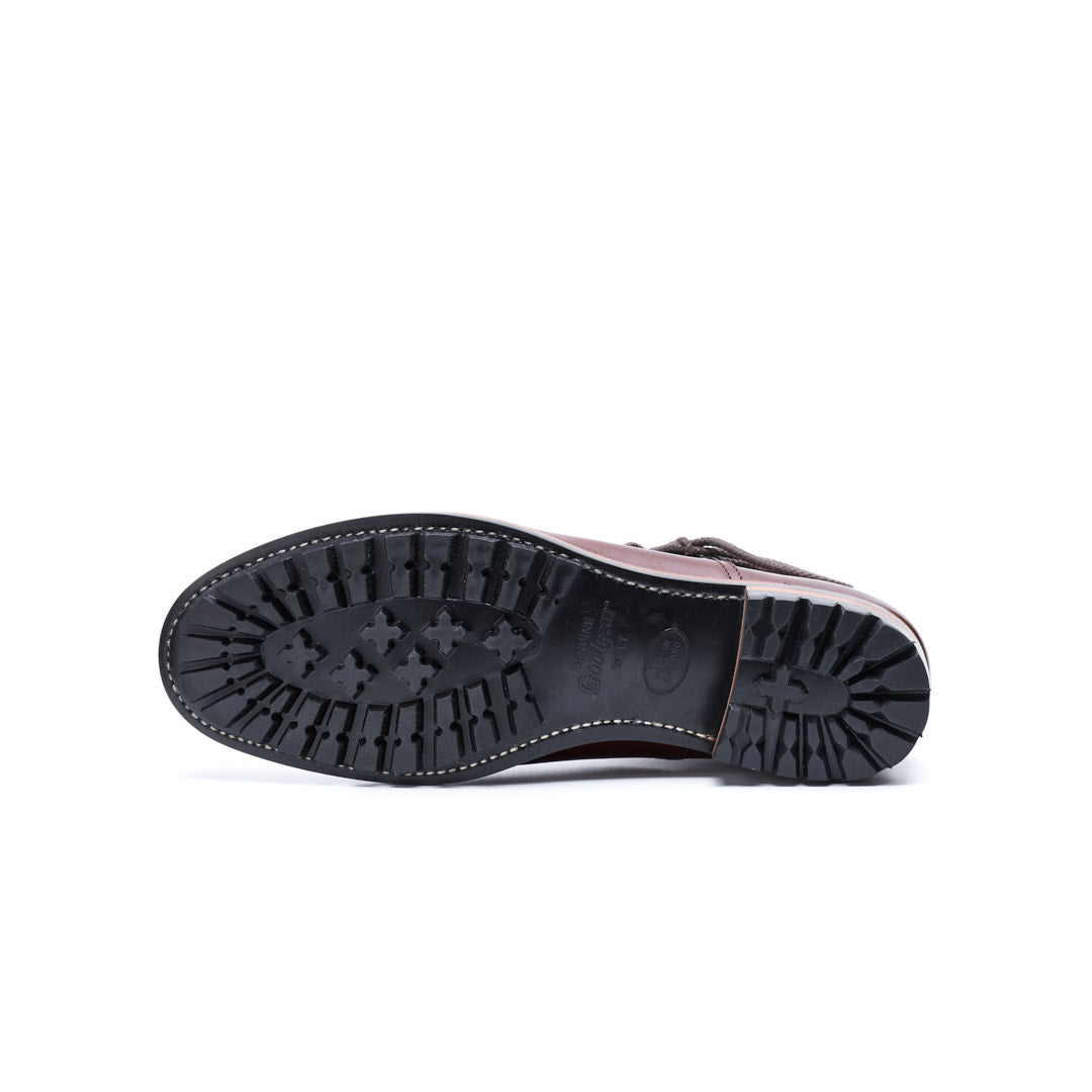 C-7057 SIDE LACE-UP BOOTS DBR