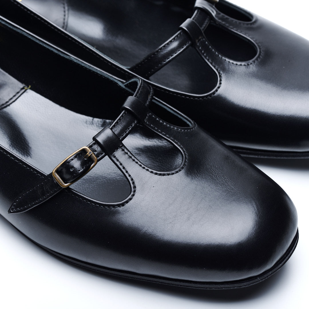 C-2357 STRAP SHOES BL