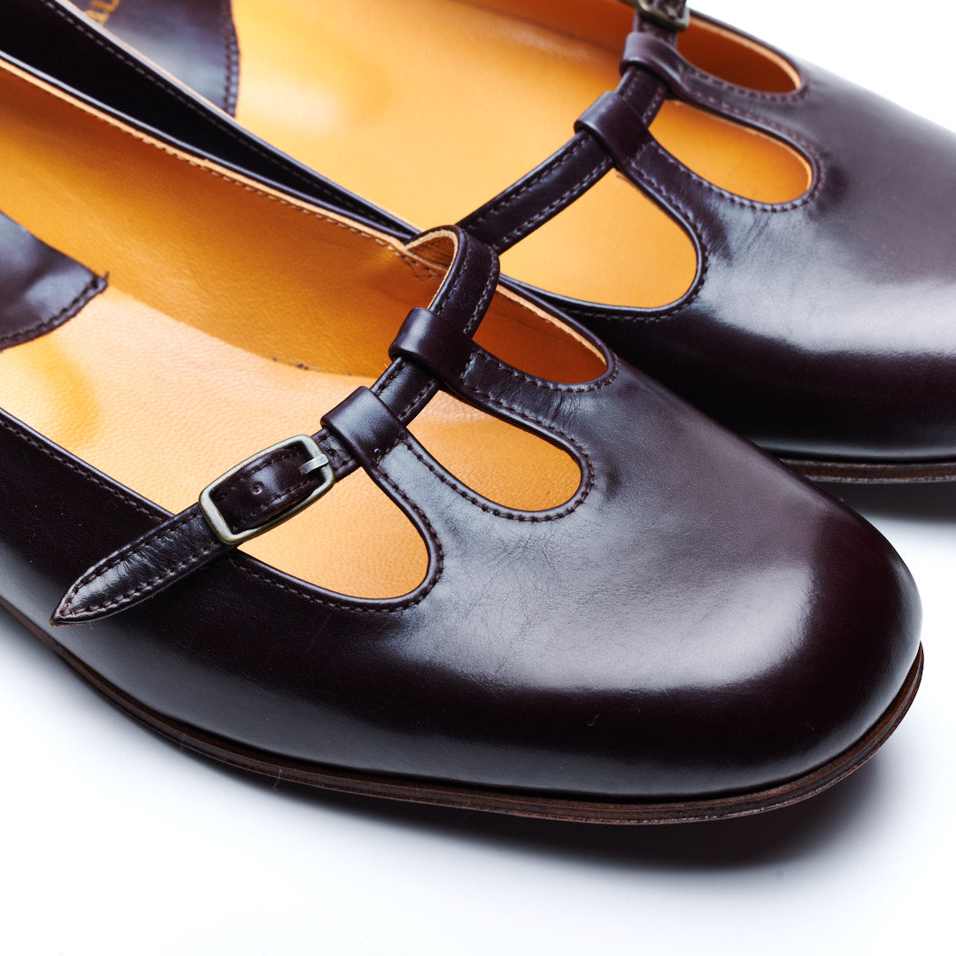 C-2357 STRAP SHOES DBR