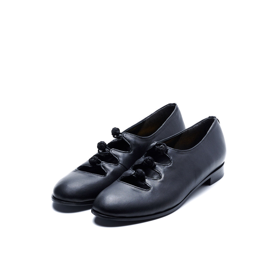 C-2364 CHINA BUTTON FLAT SHOES BL