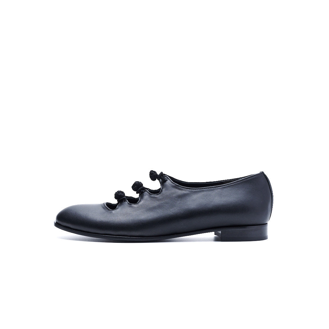 C-2364 CHINA BUTTON FLAT SHOES BL