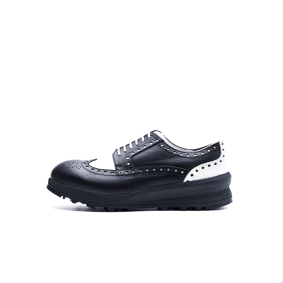 TRA-027 WING TIP SHOES BL/WHC