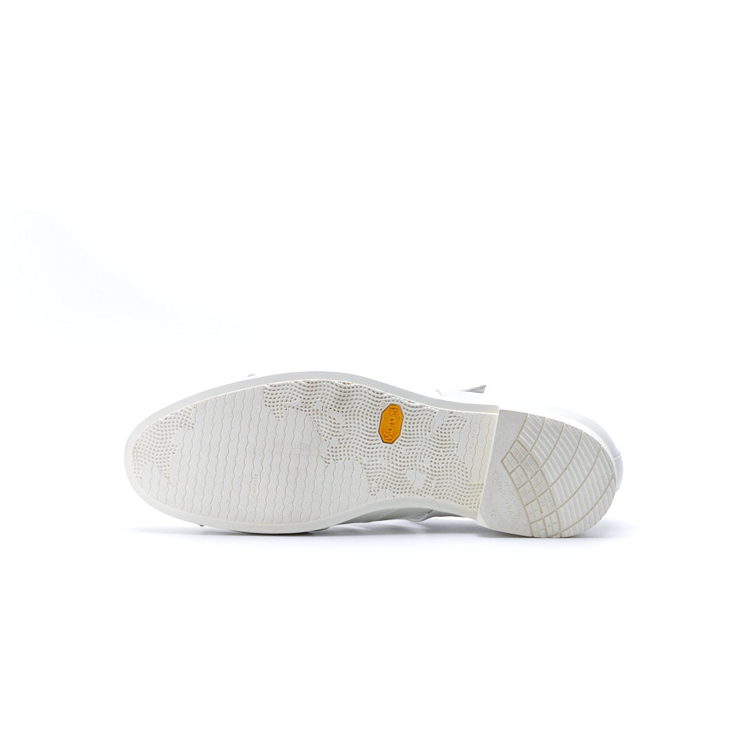 TR-029 WOVEN LEATHER STRAP SHOES WH