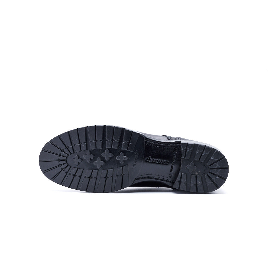 C-7062 U-MOCHA ZIPPER UNIT SHOES BL