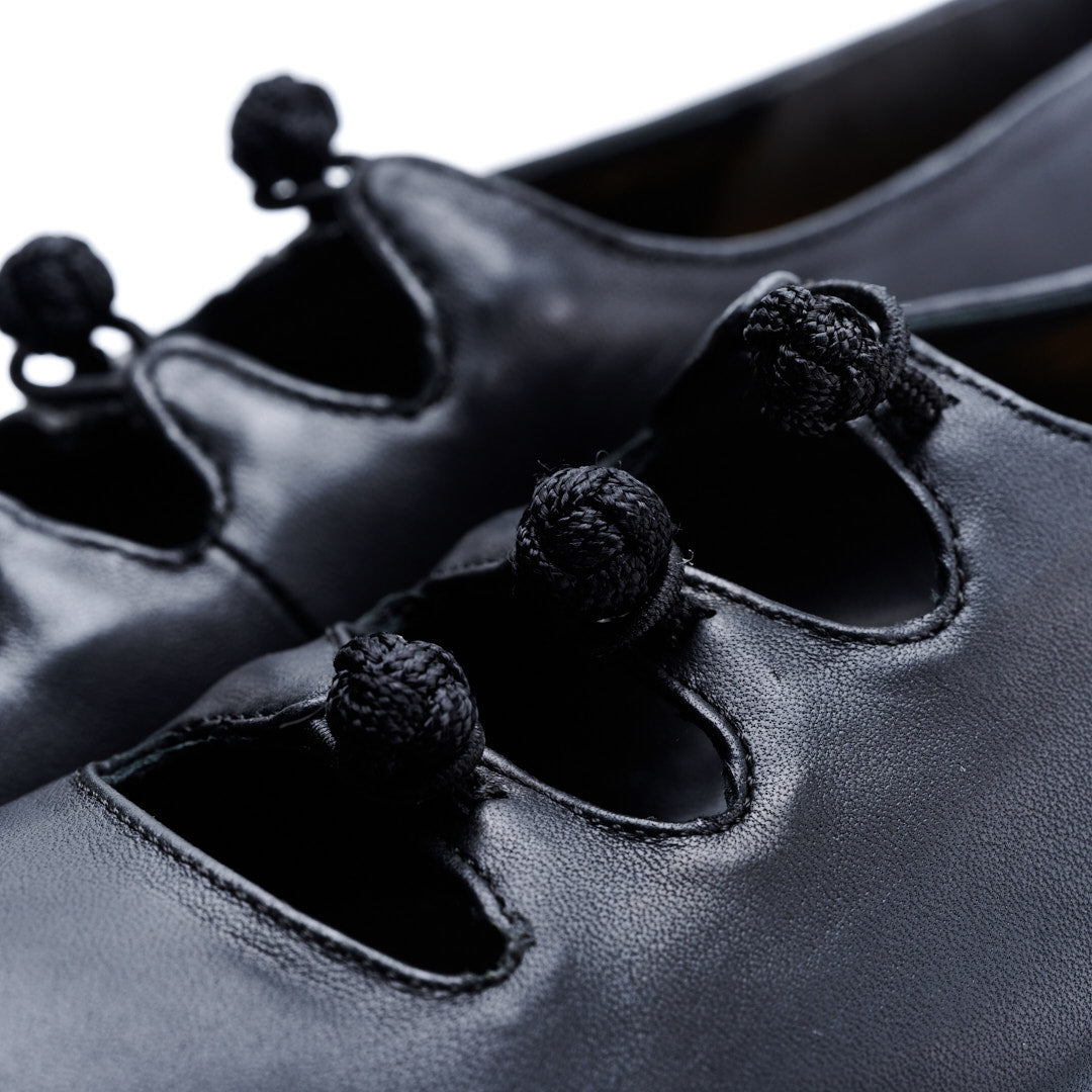 C-2364 CHINA BUTTON FLAT SHOES BL
