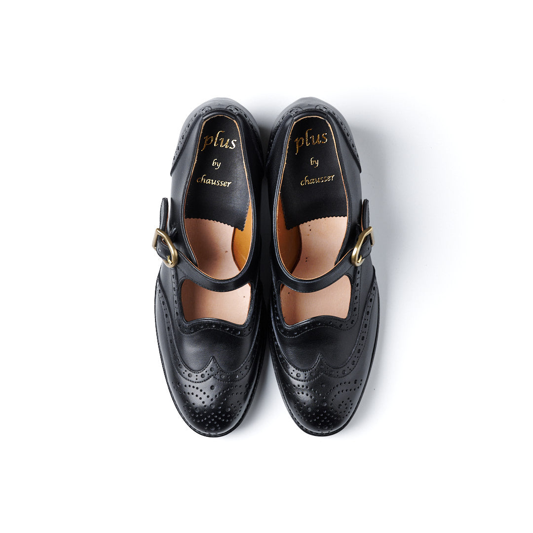 PC-5081 WINGTIP HEELS BL