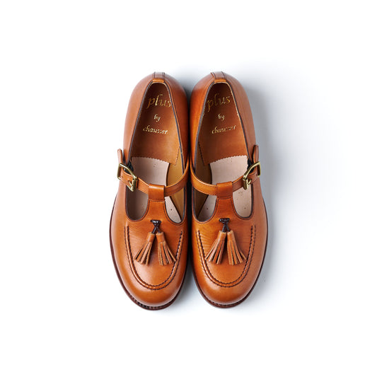 PC-5082 TASSEL T-STRAP SHOES BR