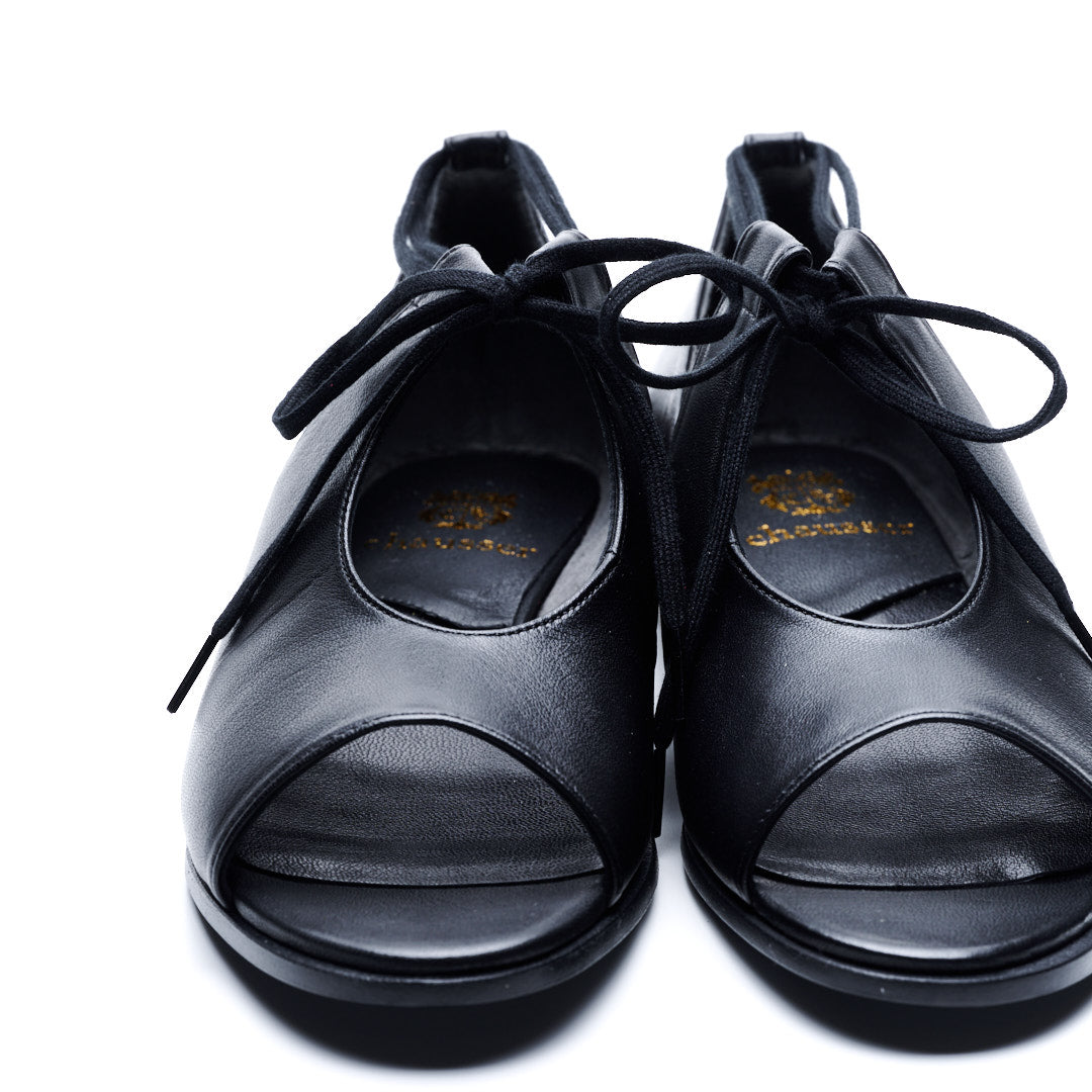 C-2361 ANKLE LACE-UP SANDALS BL
