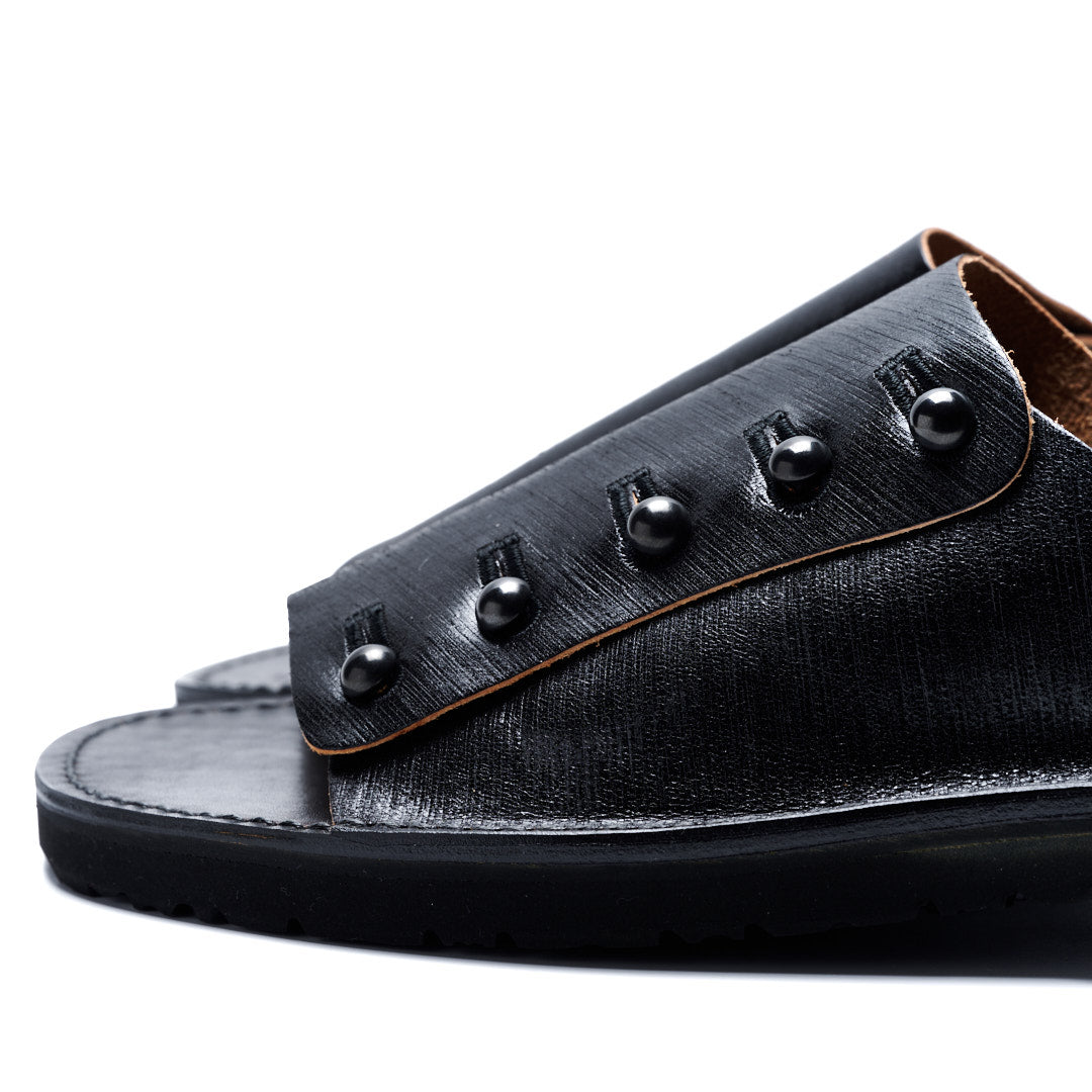 【受注オーダー/納期:2026年3月下旬】C-7050GA BUTTON SANDALS BL