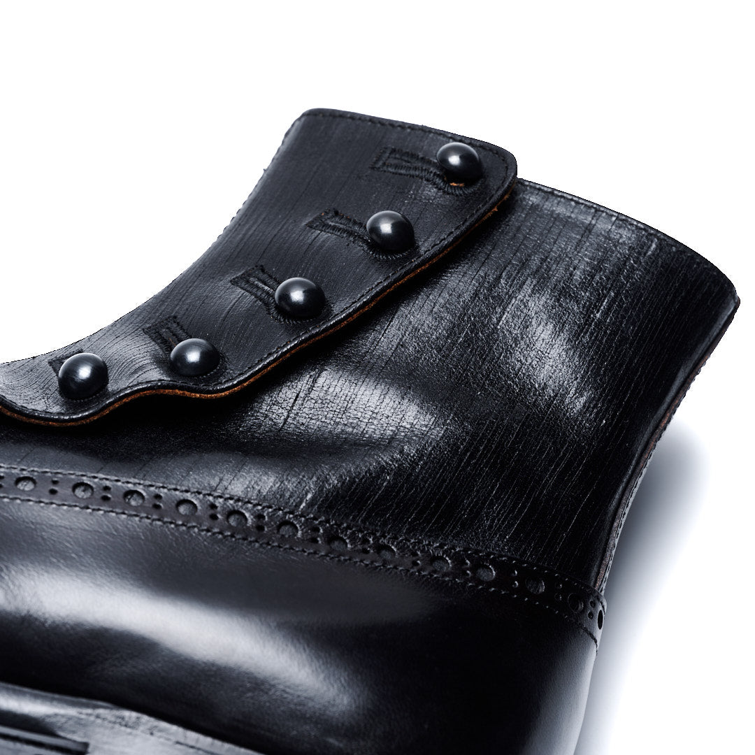 【受注オーダー/納期:2026年3月下旬】C-7063GA BUTTON BOOTS BL