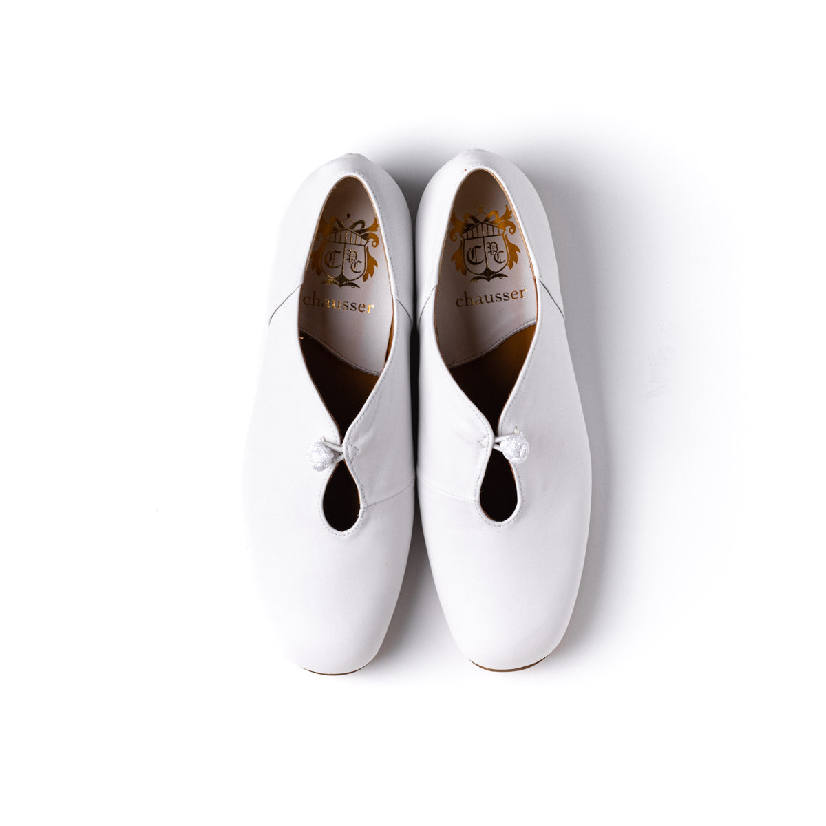 C-2324 U-FRONT CHINA BUTTON SHOES WH