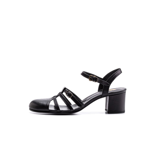 C-2318 HEEL STRAP SANDALS BL