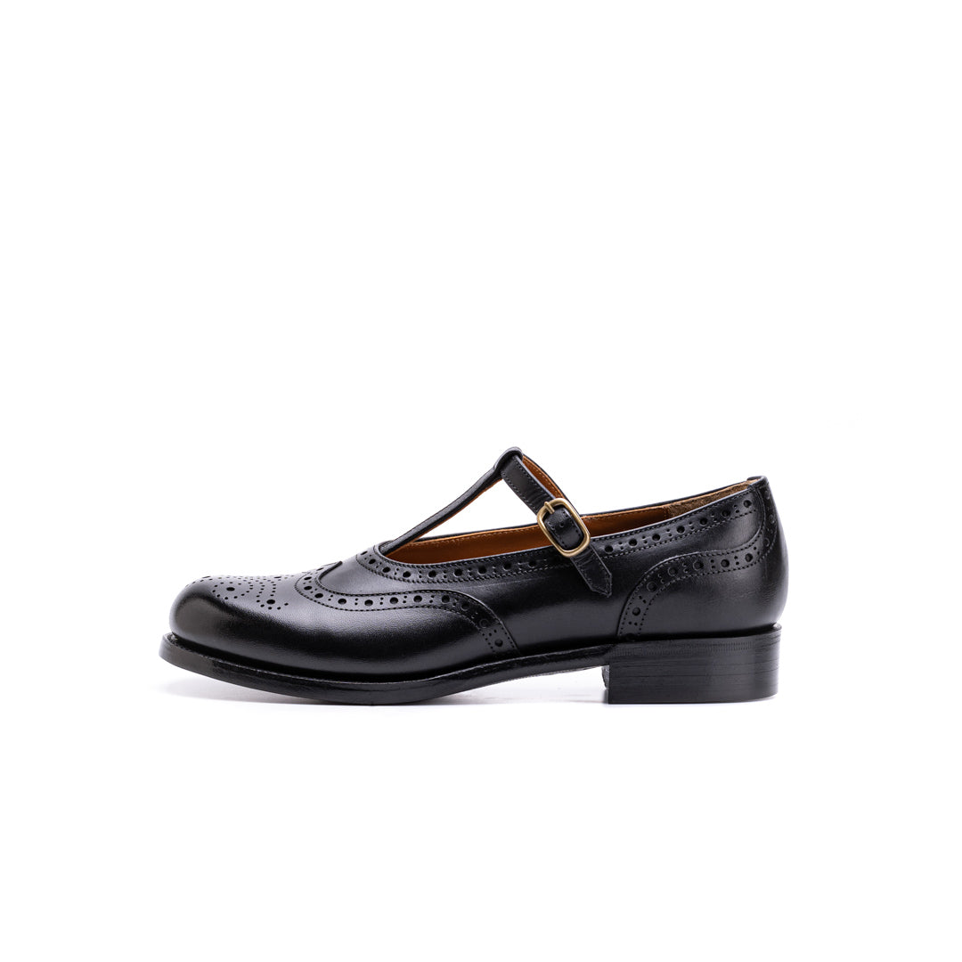 PC-5042 T-STRAP SHOES BL
