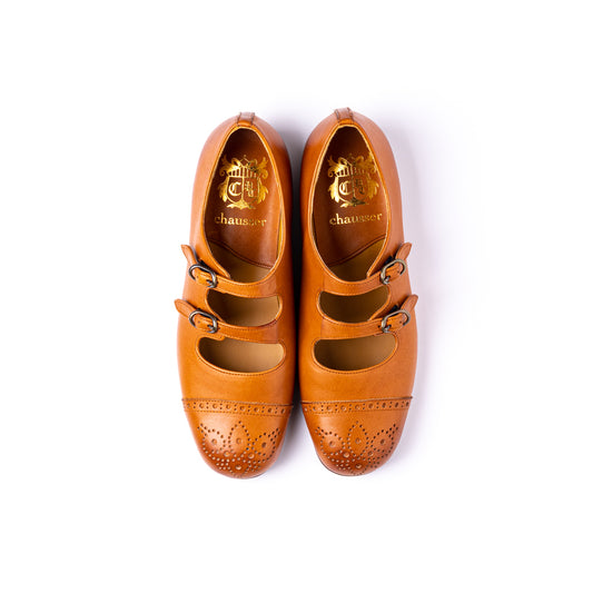 C-2290 DOUBLE STRAP SHOES BR