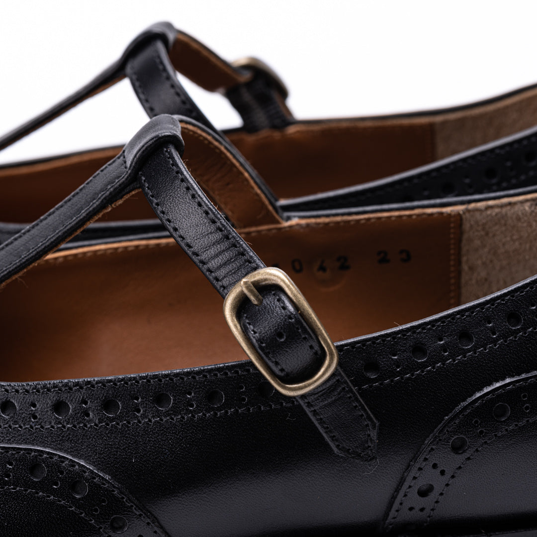 PC-5042 T-STRAP SHOES BL
