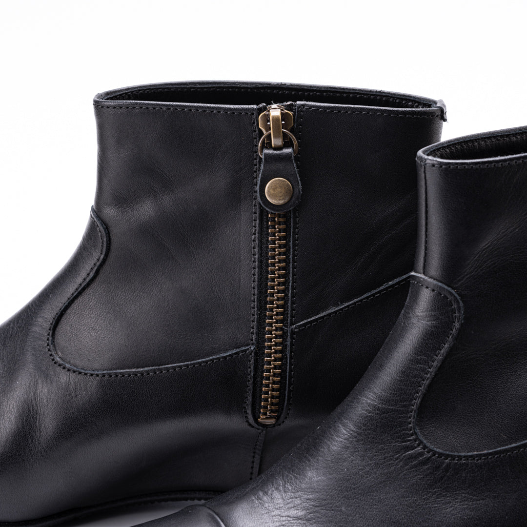 MU-947 SHORT WEDGE BOOTS BL