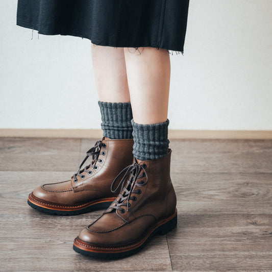 【10月中旬入荷予定】PC-5089 WATERPROOF U-MOCHA LACE-UP BOOTS DBR