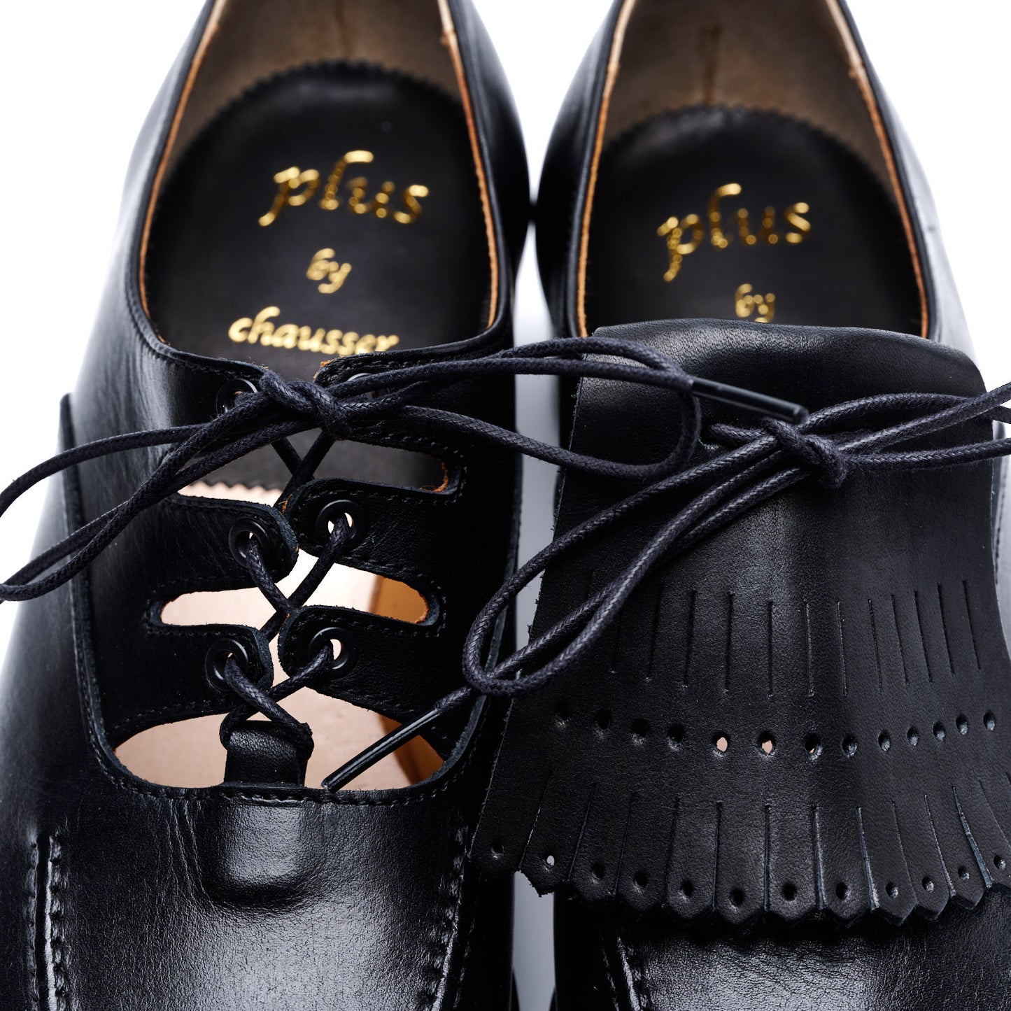 PC-5082 TASSEL T-STRAP SHOES BL