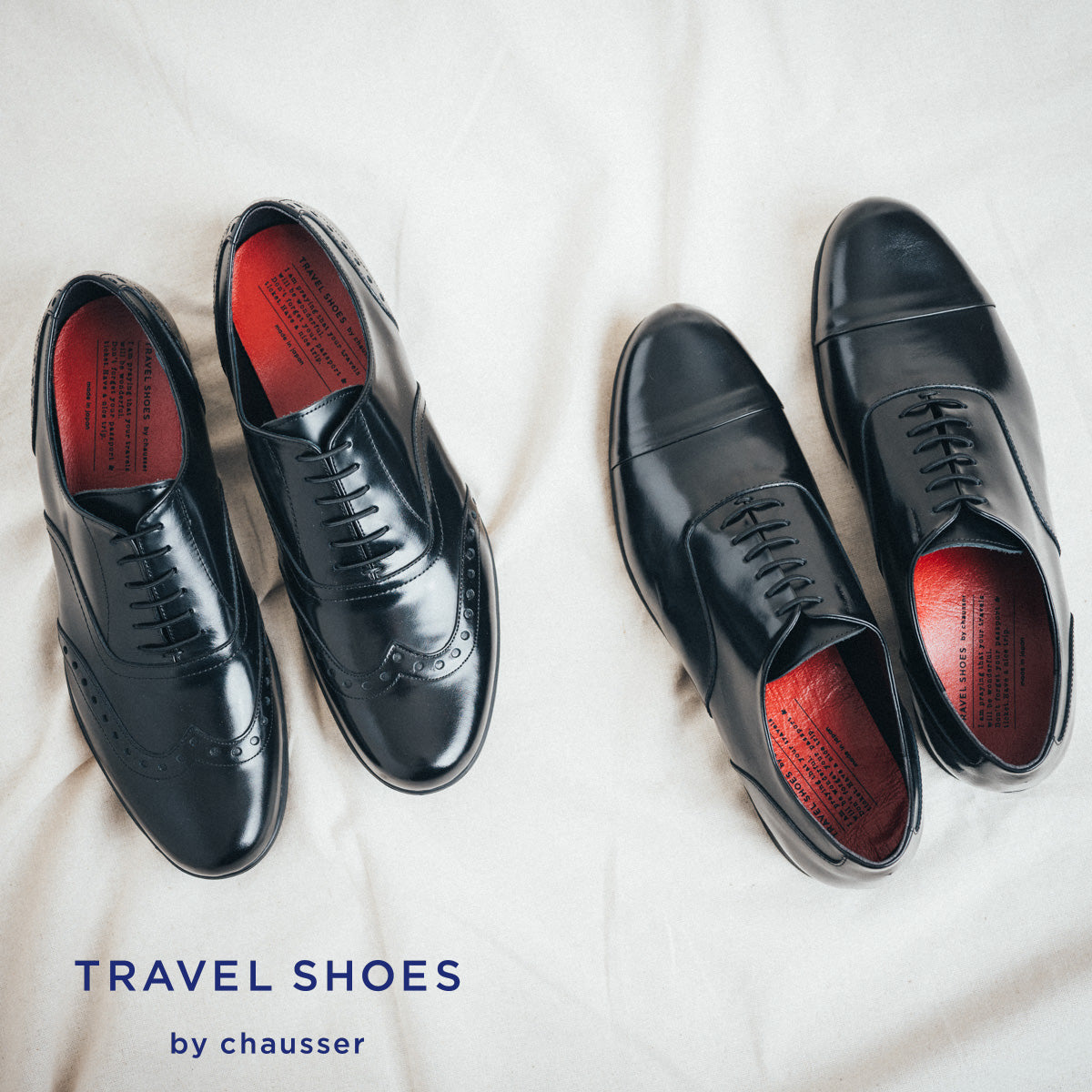 chausser ショセ　トラベルシューズ　本革　レザー　ユナイテッドアローズ chausser ショセ トラベルシューズ ストレートチップ レザー