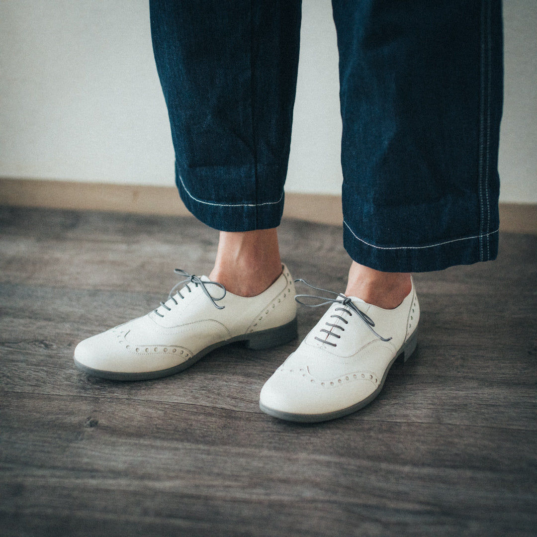 TR-004 WINGTIP SHOES WH/GY – chausser online store