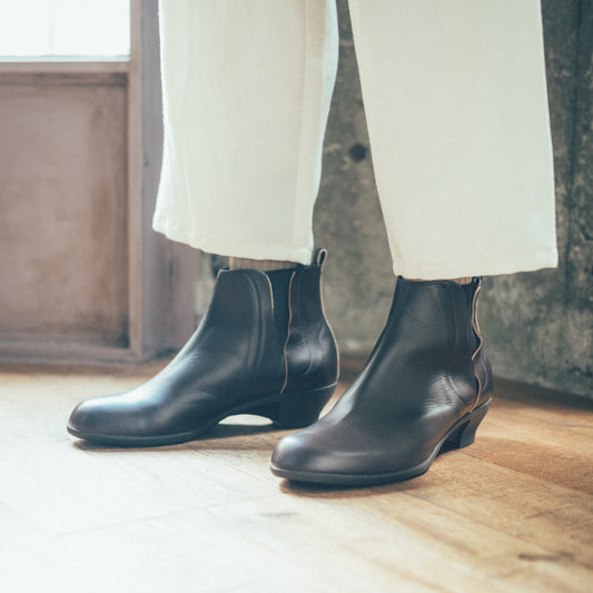 TR-023　SIDE-GORE HEEL BOOTS DBR