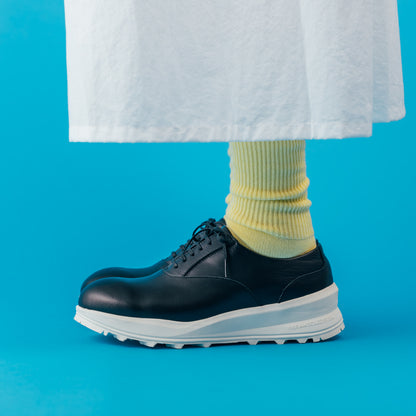 TRA-026　PLAIN TOE OXFORD SHOES BL/WH