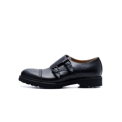 【10月上旬入荷予定】C-2379　WATERPROOF DOUBLE MONK SHOES BL