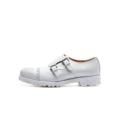 【10月上旬入荷予定】C-2379　WATERPROOF DOUBLE MONK SHOES WH