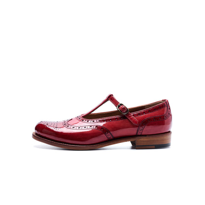 【10月中旬入荷予定】PC-5042　T-STRAP WINGTIP SHOES RDE