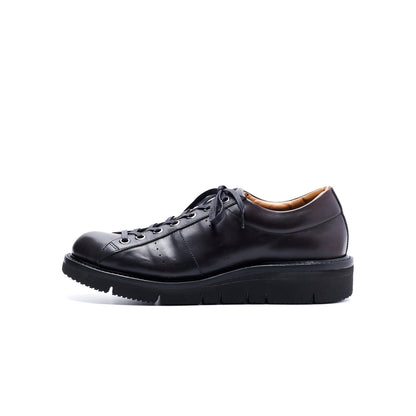 【10月中旬入荷予定】SU-112　LEATHER LOW-CUT SNEAKERS BL