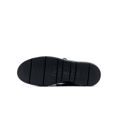 【10月中旬入荷予定】SU-113　LEATHER HIGH-CUT SNEAKERS BL