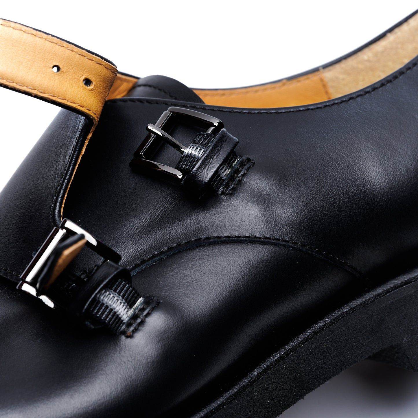 【10月上旬入荷予定】C-2379　WATERPROOF DOUBLE MONK SHOES BL