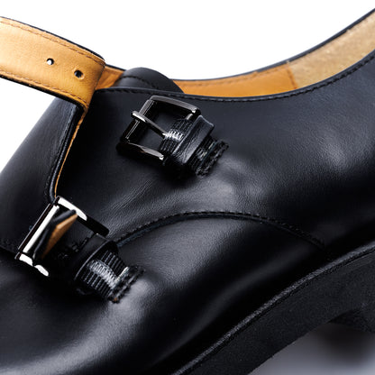 【10月上旬入荷予定】C-2379　WATERPROOF DOUBLE MONK SHOES BL