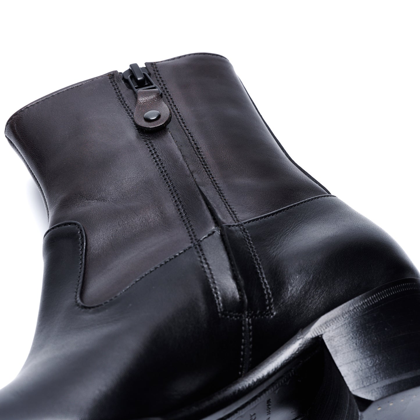【10月中旬入荷予定】PC-5087　WESTERN HEEL BOOTS BL