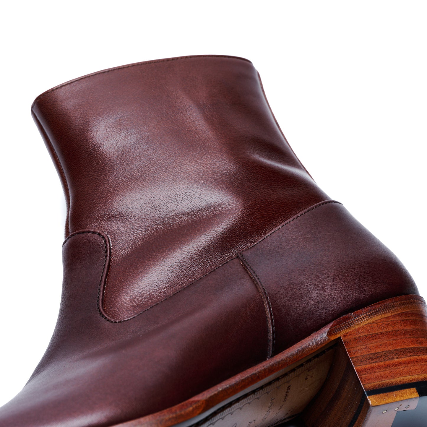 【10月中旬入荷予定】PC-5087　WESTERN HEEL BOOTS DBR