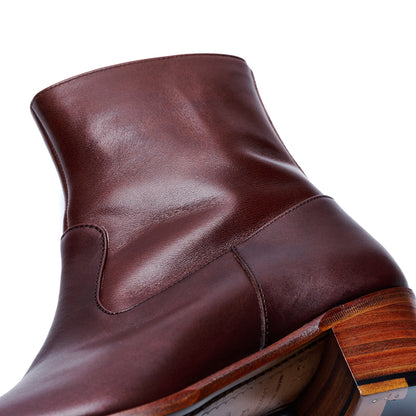 【10月中旬入荷予定】PC-5087　WESTERN HEEL BOOTS DBR