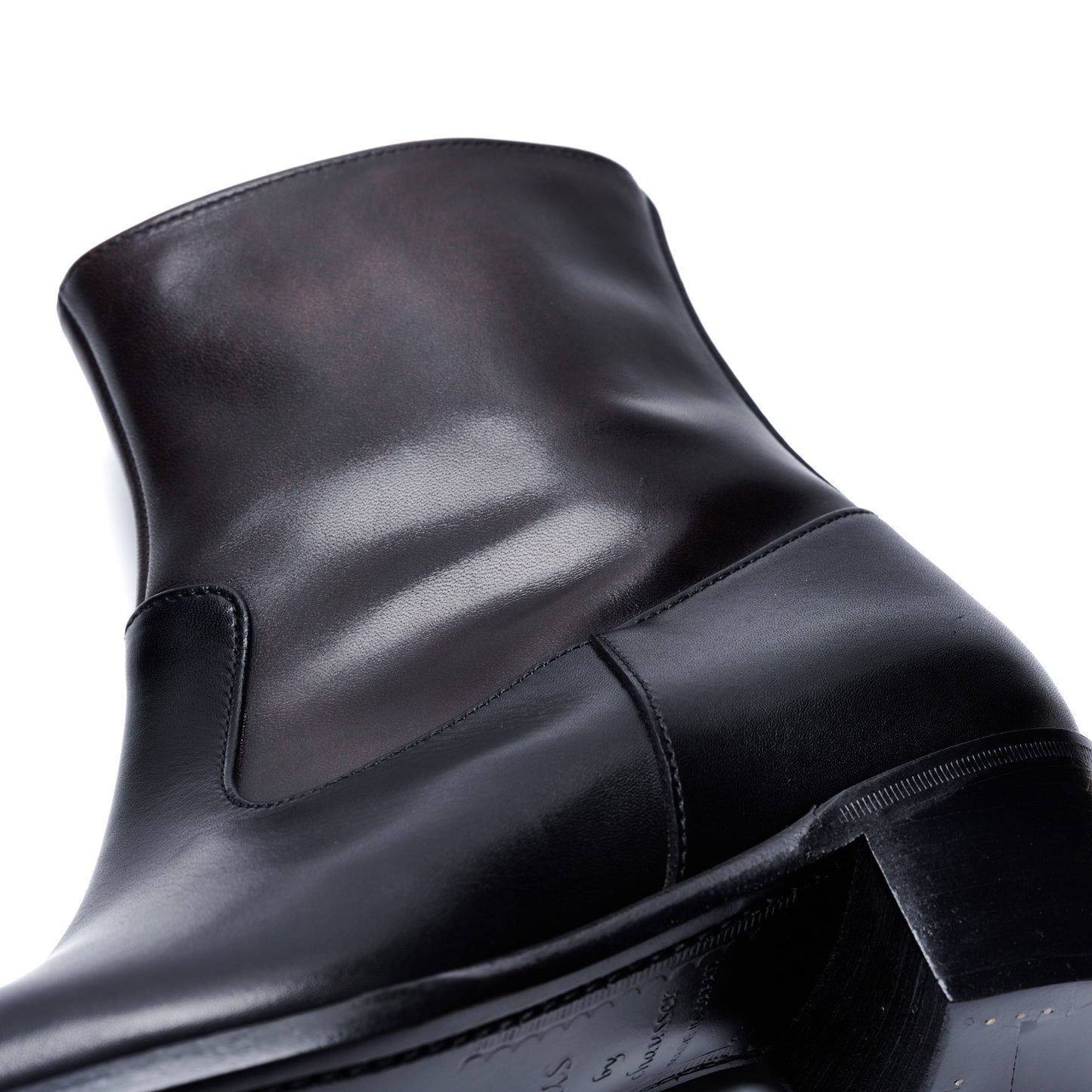 【10月中旬入荷予定】PC-5087　WESTERN HEEL BOOTS BL