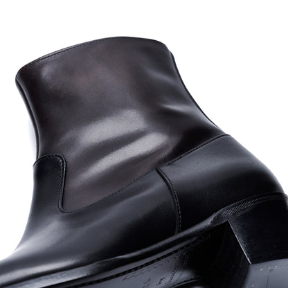 【10月中旬入荷予定】PC-5087　WESTERN HEEL BOOTS BL