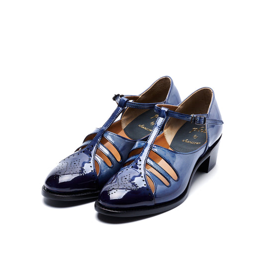 PC-5081 WINGTIP HEELS BL