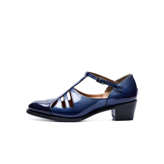 PC-5081 WINGTIP HEELS BL
