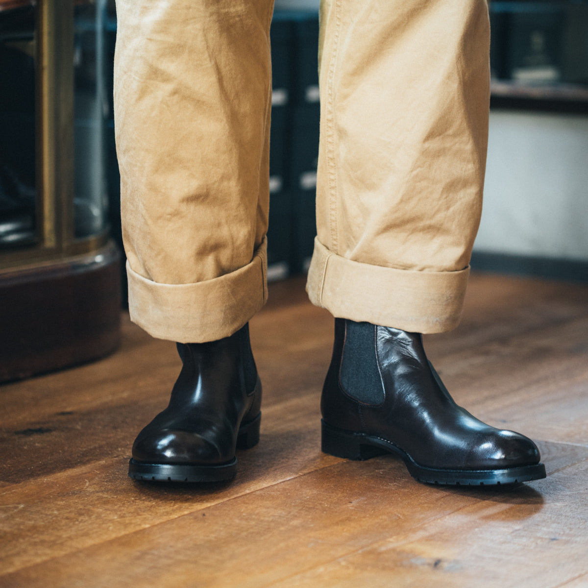C-7048 SIDE-GORE BOOTS BL – chausser online store
