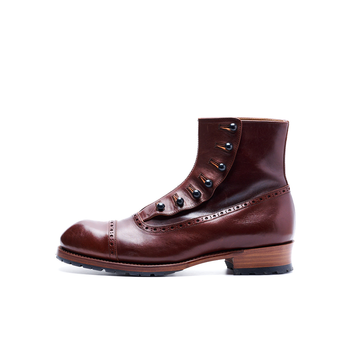 C-7063 BUTTON BOOTS BL