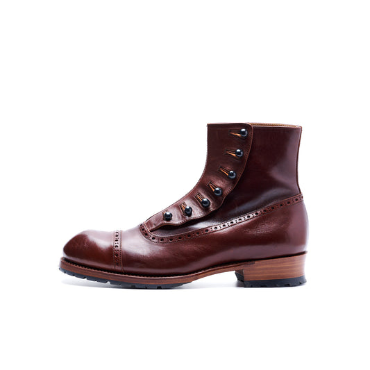 【受注生産】C-7063　BUTTON BOOTS DBR