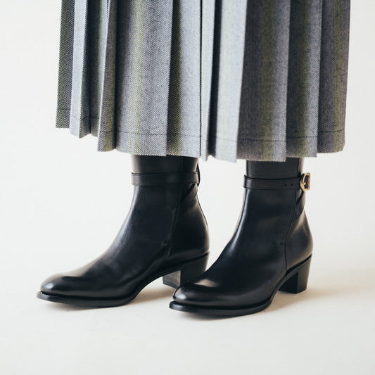 PC-5083　JODHPUR HEEL BOOTS BL